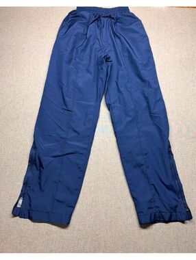 Vintage Sideout Navy Lined Windbreaker Track Pants Men's Small Zip Leg Athletic